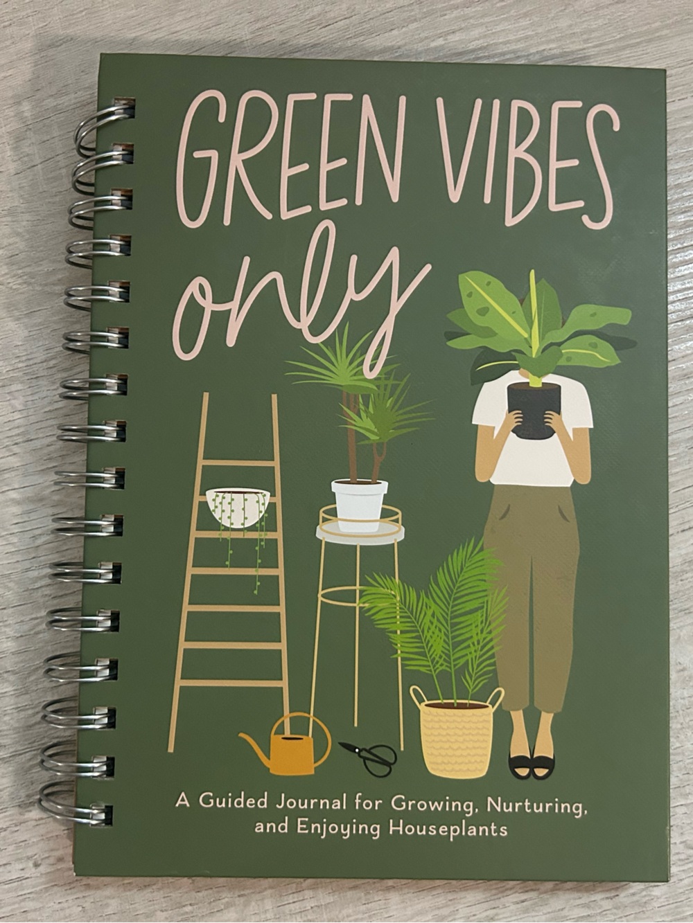 Green Vibes Only Spiral Journal
